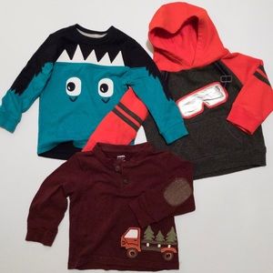 Gymboree 18-24mo shirts/hoodie. Awesome condition.